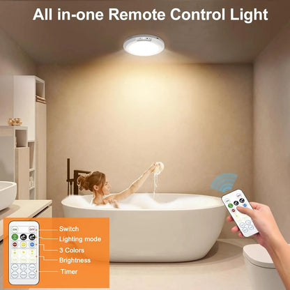 Illuminate Your Space with the Rechargeable Magnetic Wireless Motion Sensor Ceiling Light – Effortless Control and Versatile Design!