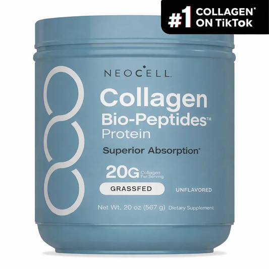 Revitalize Your Health with NeoCell Collagen Bio-Peptides Powder - 20 oz of Grass-Fed Protein Packed with 18 Essential Amino Acids